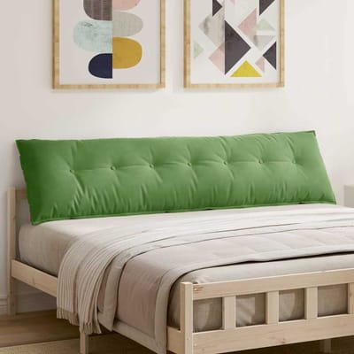 vidaXL - Rugkussen - Lichtgroen - 200 - x - 50 - cm - Corduroy - stof