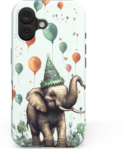 Casetastic hoesje geschikt voor Apple iPhone 16 - MagSafe - Dubbellaagse bescherming - Ballolifant - Fashion Case - Wit Grijs Donkergrijs Taupe