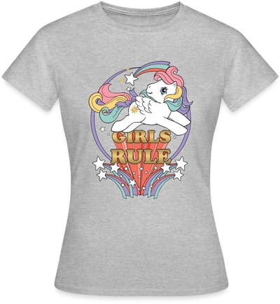 My Little Pony Retro Girls Rule Statement T-Shirt Dames