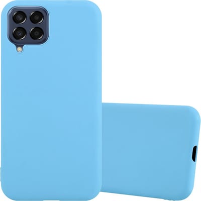Cadorabo Hoesje geschikt voor Samsung Galaxy M33 5G in CANDY BLAUW - Beschermhoes gemaakt van flexibel TPU silicone Case Cover