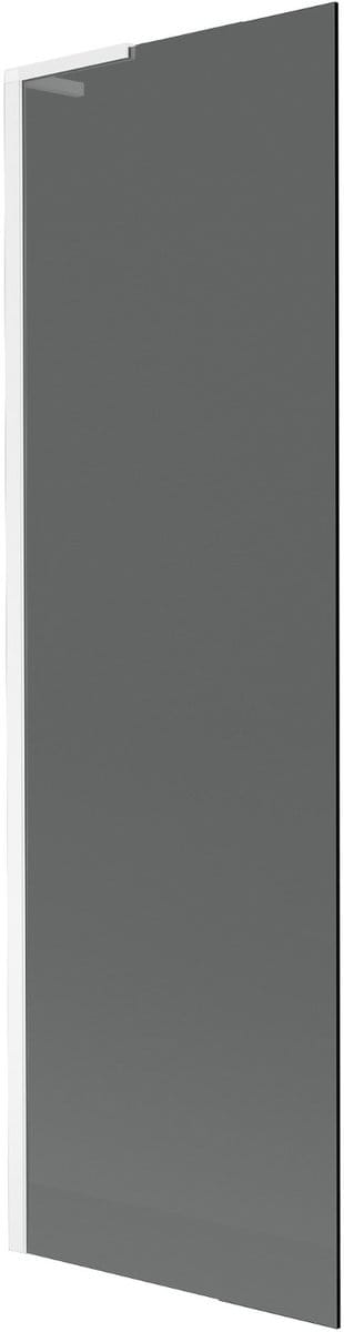 Mexen Next L badwand 1-vleugelig 60 x 150 , grafiet, wit - 895-060-000-03-40-20