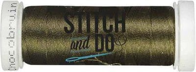 Chocoladebruin Linnen Garen Stitch & Do