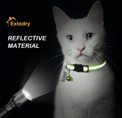 MONTKIARA 12-pack reflecterende kattenhalsbanden, verstelbare kattenhalsbanden, met klokken en veiligheidssnelsluitgesp, verstelbaar 19-32cm, geschikt voor de meeste huiskatten, met 2-pack anti-verloren tags (12 kleur)