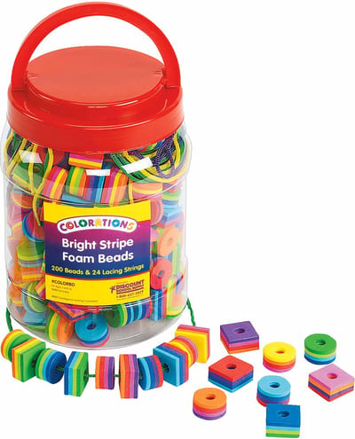 Colorations - Foam Beads Set - 200pcs.