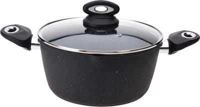Excellent - Houseware - Braadpan - met - deksel - 24 - cm - gesmeed - aluminium