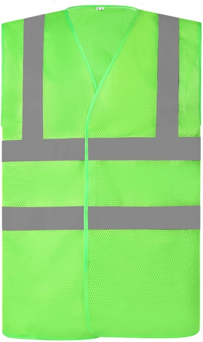 Gilet Unisex M Yoko V-hals Mouwloos Lime 100% Polyester