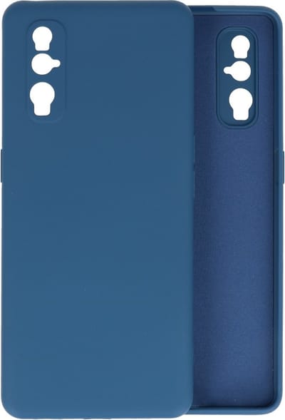 Hoesje Geschikt voor de Oppo Find X2 - Fashion Color Backcover Telefoonhoesje - Navy