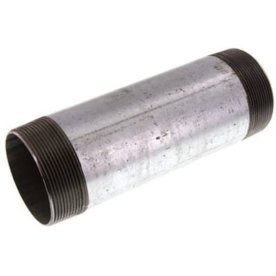 R 2 1/2'' Verzinkt Stalen Dubbele Pijpnippel 50 Bar DIN 2982 - 200mm