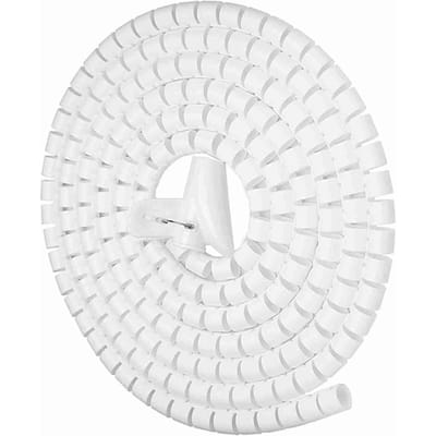 Flexibele Spiraalbuis Kabel Organizer Draadwikkel Koordbeschermer Draadopslag Wit 3.0m * 16mm wit