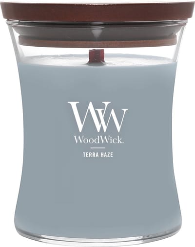 WoodWick Hourglass Medium Geurkaars - Terra Haze - 60 branduren