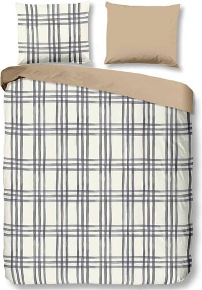 Good Morning CICO Dekbedovertrek - Flanel - Tweepersoons - 200x200/220 cm - Grijs