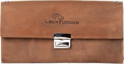 LeonDesign - hunter bruin leer - horeca portemonnee - leer bruin - horeca portefeuille - kelnerbeurs - kelner portemonnee - taxi portemonnee - koopmansbeurs - markt portemonnee