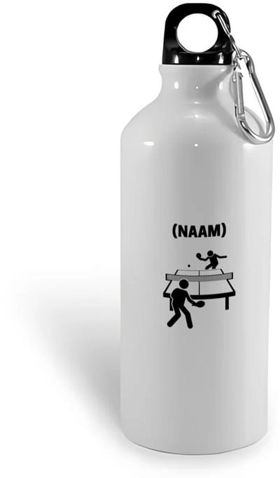 Hacebo® - Tafeltennis met eigen naam waterfles - Sport - Tafeltennisser - Ping pong - water fles - 400ML