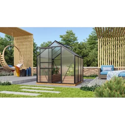 Vitavia Tuinkas Venus 3800 - Polycarbonaat 4mm - Zwart - 195x195x197cm