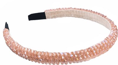 Strass Diadeem - Lichtroze | Party Collectie | Kunststof / Polyester | Fashion Favorite