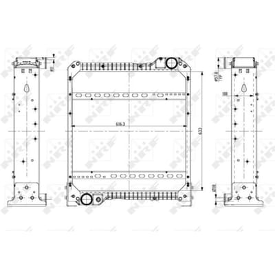 Radiator, motorkoeling NRF 54076