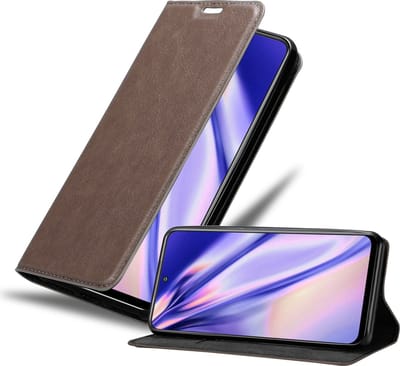 Cadorabo Hoesje geschikt voor Xiaomi RedMi NOTE 10 5G / POCO M3 PRO 5G in KOFFIE BRUIN - Beschermhoes met magnetische sluiting, standfunctie en kaartvakje Book Case Cover Etui