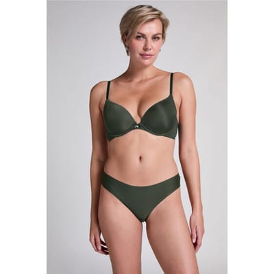 Hunkemöller Dames Lingerie Invisible brazilian Lace Back - Groen - maat XS