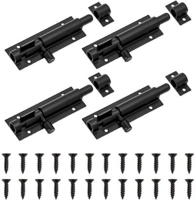 Dailygoods - Set van 4 Roestvrijstalen Veiligheidssloten voor Deuren