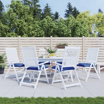 vidaXL - Palletkussens - 6 - st - 50x50x7 - cm - oxford - stof - blauw