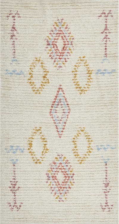 BETTIAH - Laagpolig vloerkleed - Beige - 80 x 150 cm - Katoen