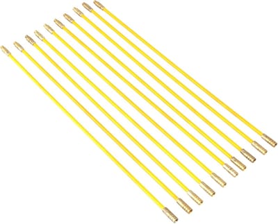 Glasvezel Vistape Kit - Kabeltrekker Set - Draad Doorvoeren - Flexibele Verbinding - 4 Mm Diameter - Geel