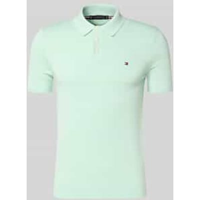 regular fit gebreid poloshirt van puur katoen