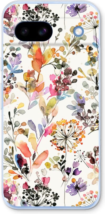 Case Company® - Hoesje geschikt voor Google Pixel 8a hoesje - Wilde grassen - Soft Cover Telefoonhoesje - Bescherming aan alle Kanten en Schermrand