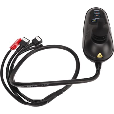 Manette Joystick Électrique Installation Facile Fauteuil Roulant Électrique Manette Joystick 2P pour Fauteuil Roulant Électrique