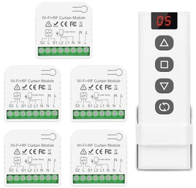 Draadloze slimme rolluikcontrollermodule met afstandsbediening en WIFI-integratie