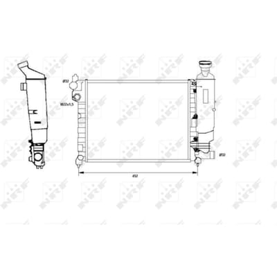 Radiator, motorkoeling NRF 58807