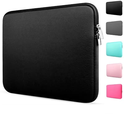 Zwart - Laptophoes 13/14 inch - Laptop hoes - Schokbestendig - Krasbestendig - Laptop sleeve - Laptop case - Laptop cover