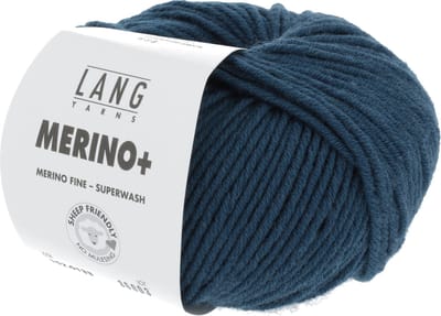 Lang Yarns Merino Plus - 133 petroleum - Merinowol Garen