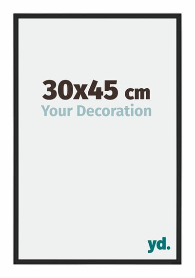Your Decoration - Fotolijst 30x45 cm - Aluminium - Zwart Hoogglans - Miami