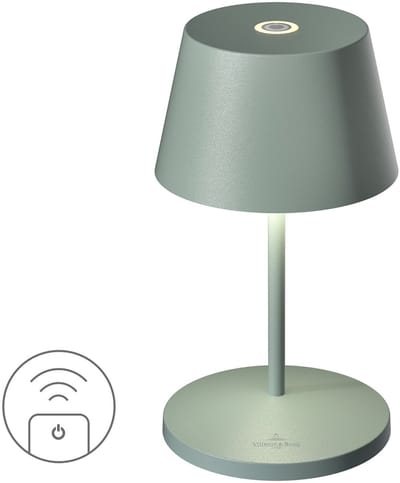 Villeroy & Boch| Tafellamp SEOUL RC | olijf groen | oplaadbare tafellamp | Indoor-outdoor|