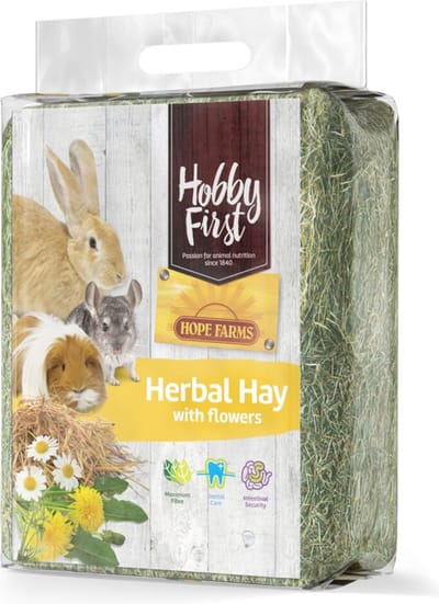 HobbyFirst Hope Farms Herbal Hay Bloemen - 4 x 1 kg - Voordeelverpakking