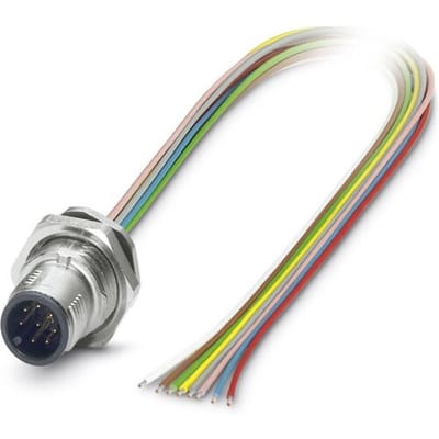 Phoenix Contact 1419687 Sensor/actuator inbouwconnector M12 Aantal polen (sensoren): 8 Stekker, inbouw 0.50 m 1 stuk(s)