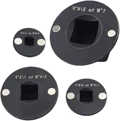 Steekcontactadapter Set - Dopsleutel Ratel - Krappe Ruimtes - Modulair Compact Ontwerp - 4 Delig - Metaal