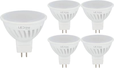 LED line PRIME LED Spot GU5.3 MR16 - 5W (vervangt 50W) - 600lm - Ø50mm - 12V - Energiezuinig - 5 stuks