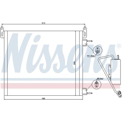 Condensator, airconditioning NISSENS 94805