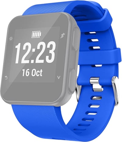 Siliconen bandje - geschikt voor Garmin Forerunner 30 / 35 - blauw