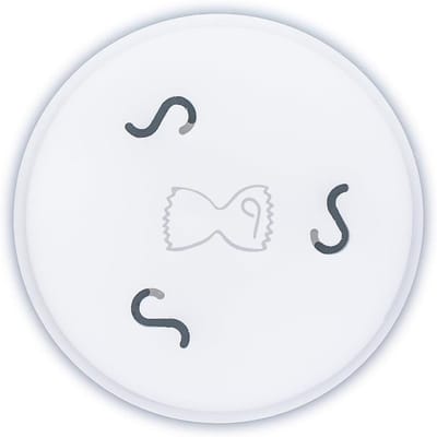 Deegwareninzet - Pastamaker Schijf - Zelf Pasta Maken - POM-C Materiaal - 56 mm Diameter - Zwart