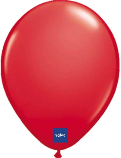 Folat - Folatex ballonnen Metallic Rood 30 cm 50 stuks