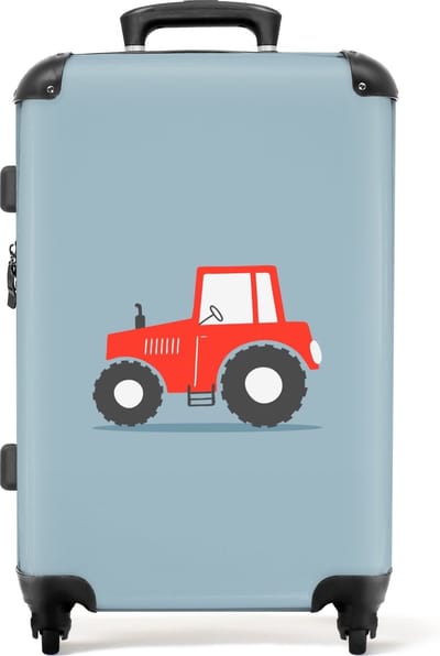 NoBoringSuitcases.com - Grote koffer - Kinderkoffer jongen - Reiskoffer met 4 wielen XL - Trolley op wieltjes 72 liter - Rolkoffer groot kinderen - Ruimbagage valies 20kg - Luggage suitcase medium - Reisbagage & reisaccessoires - Bagagekoffer large