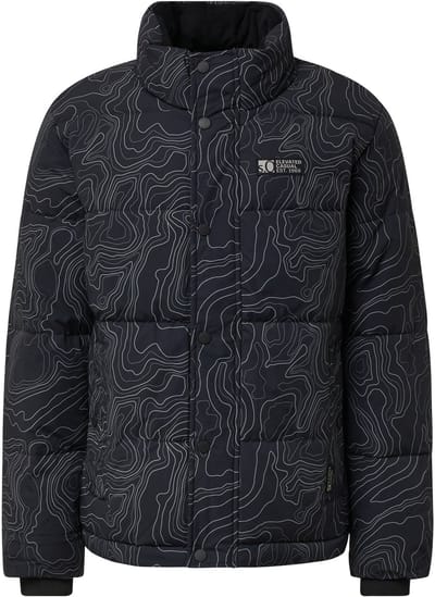 s.Oliver - male - Pufferjack met all-over print en corduroy binnenkraag