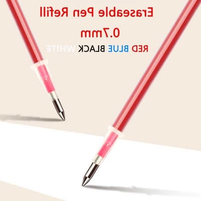 Vervangbare navullingen voor uitwisbare balpen, 0.7 mm lijnbreedte, 3 stuks in rood, ideaal voor dagelijks gebruik