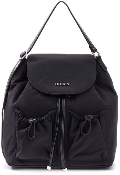 GUESS rugzak schoudertas Sage Flap Backpack Black zwart