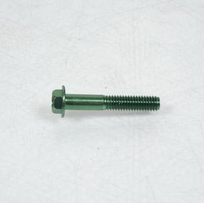 Vis Hexagonale mâle 8mm M6 pas 100 35mm annodisé Vert 3AS Racing pour moto Neuf