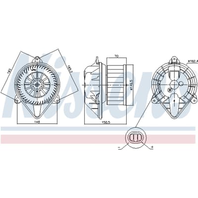 Binnenventilator NISSENS 87403