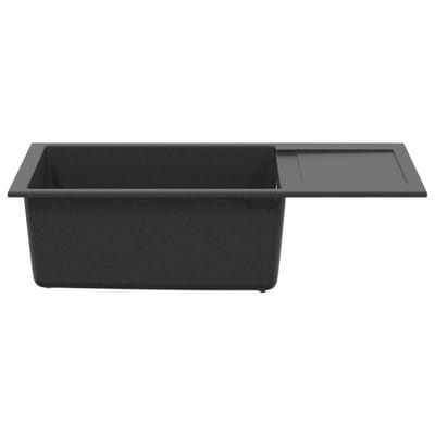 vidaXL - Enkele - keukenspoelbak - Graniet - 78 - x - 50 - x - 20 - cm - Grafiet